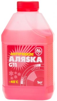 Антифриз Аляска G11 красный (канистра 1кг)