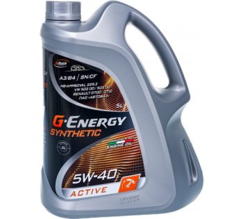 Масло моторное G-Energy Synthetic Active 5w40 (канистра 5л)
