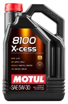Масло моторное Motul 8100 X-cess 5w-30  ( 5 L)