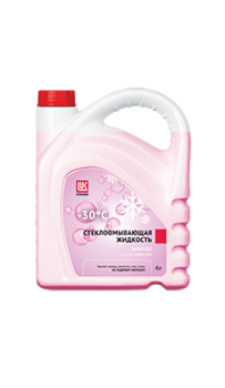Стеклоомывающая жидкость Лукойл (-30) (красная) (канистра 5 л)