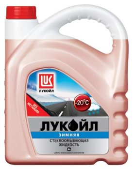 Стеклоомывающая жидкость Лукойл (-20) (красная) (канистра 4 л)