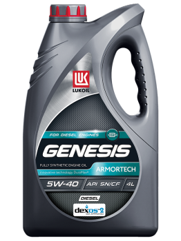 Масло моторное Лукойл Genesis Armortech Diesel 5w-40 (канистра 4 л)