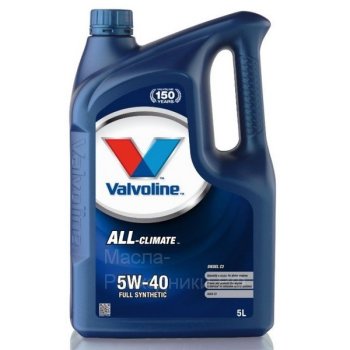 Масло моторное Valvoline ALL CLIMATE C3 5W-40 (канистра 5 л.)
