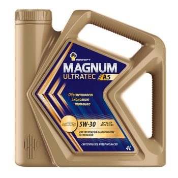 Масло моторное Rosneft Magnum Ultratec A5 5W-30 (канистра 4 л.)