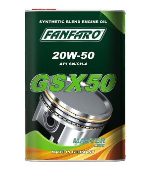 Масло моторное FANFARO GSX 50 20W-50 (метал. канистра 4 л)