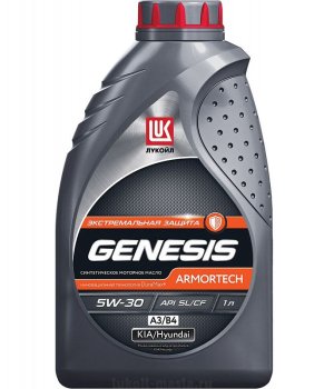 Масло моторное Лукойл Genesis Armortech 5w-30 A3/B4 Kia/Hyundai (канистра 1л)