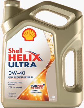 Масло моторное Shell Helix Ultra 0w40 (канистра 4л)