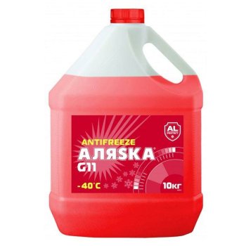 Антифриз Аляска G11 красный (канистра 10кг)