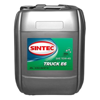 Масло моторное SINTEC TRUCK SAE 10W-40 ACEA E6/E7 (канистра 20 л.)